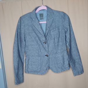 GAP 🔥 Blazer Chambray Size 0